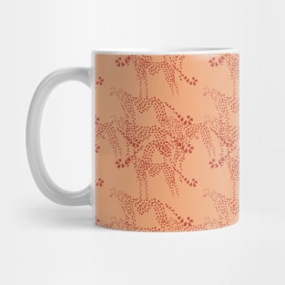 Burnt Orange Animals Neck Gator Abstract Leopards Burnt Orange Animal Mug